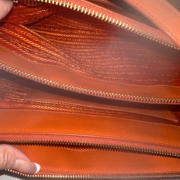 Authentic Prada Vibrant Orange Satchel - Picture 13 of 16